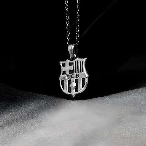 Collier Fc Barcelone en argent 925